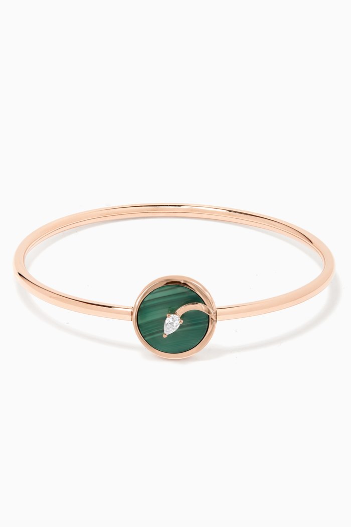 

CODA di LEONE Bracelet with Malachite & Diamond in 18kt Rose Gold