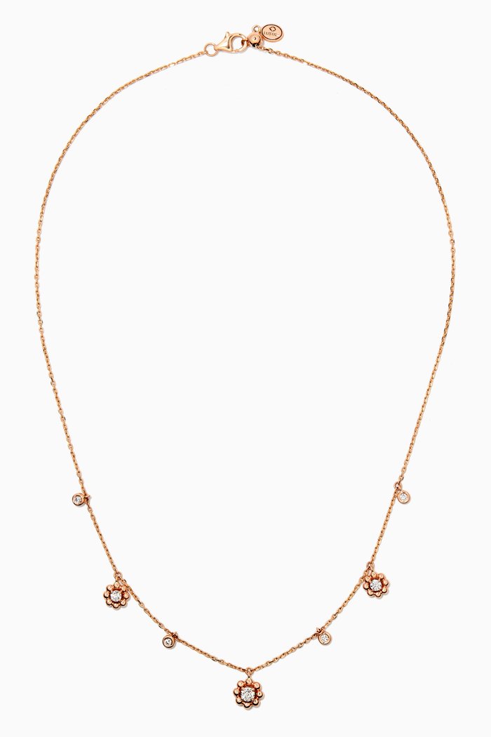 

BLING Necklace with Diamonds in 18kt Rose Gold
