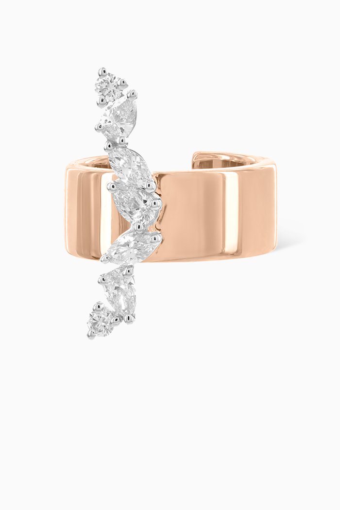 

LUST Single Ear Cuff with Diamonds in 18kt Rose Gold