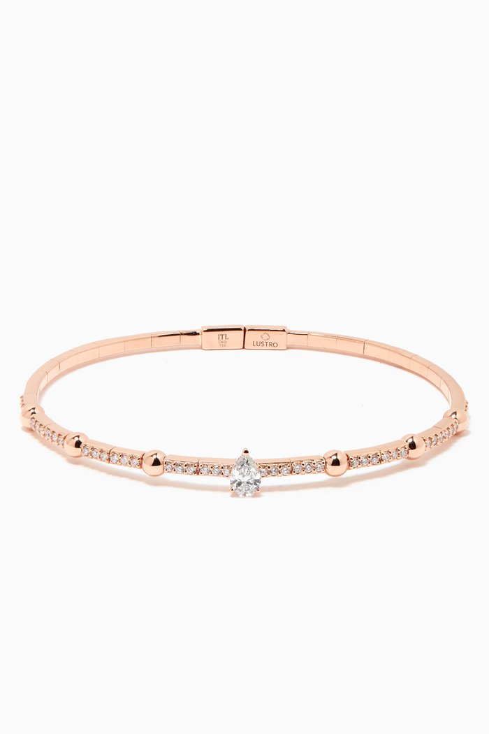 

LANCIA Bracelet with Diamonds in 18kt Rose Gold