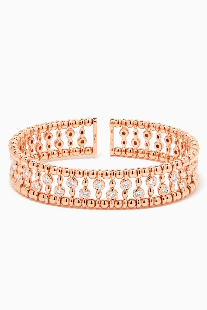 

BLING Bracelet with Diamonds in 18kt Rose Gold