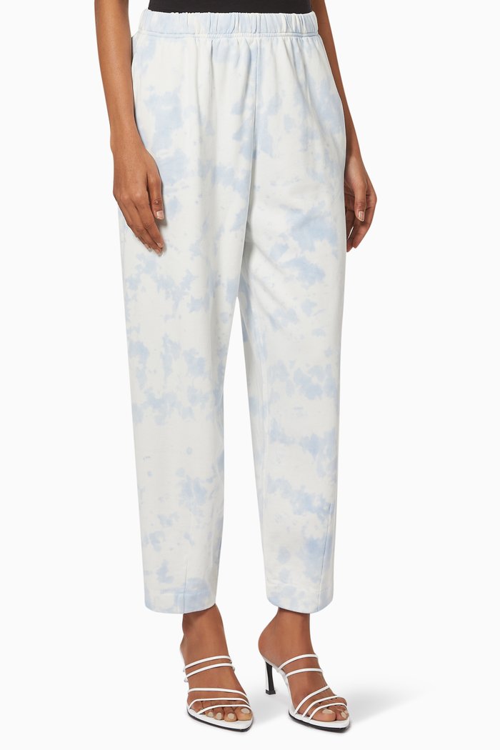 

Tie-Dye Sweatpants in Organic Cotton, Blue