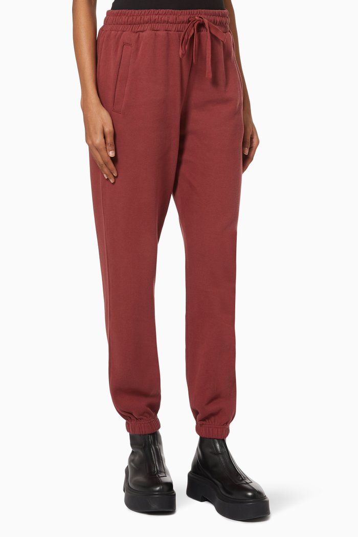 

Joggers in Organic Cotton, Burgundy