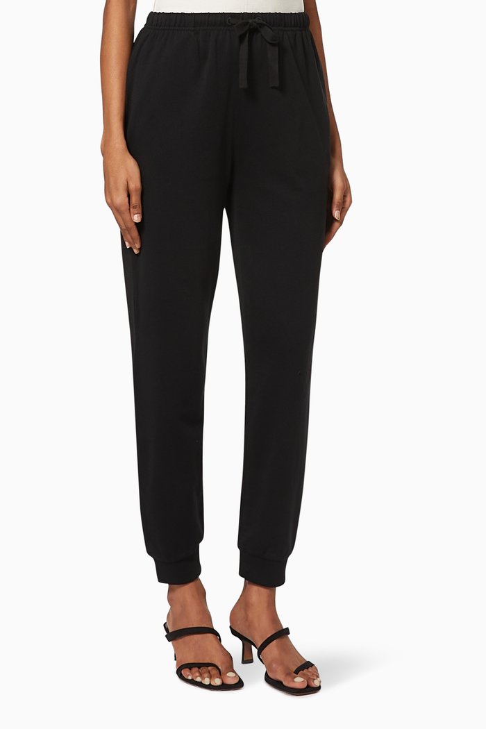 

Slim Joggers in Organic Cotton, Black