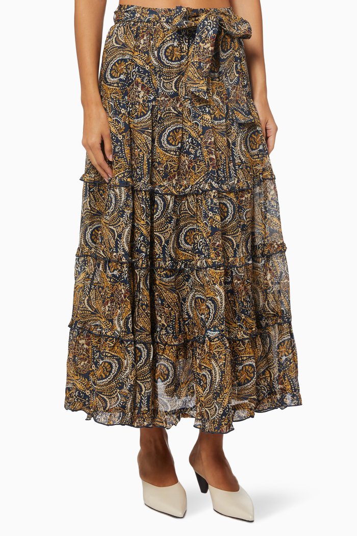 

Parisian Soul Skirt in Ramie, Brown