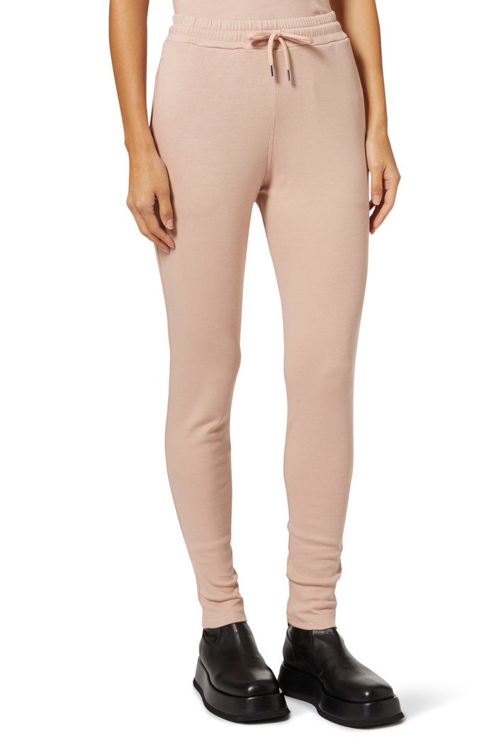 

Signature Logo Slim Fit Joggers in Jersey, Pink