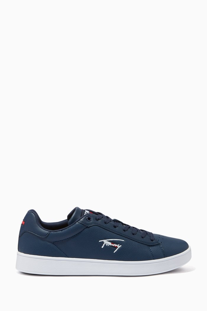 

Cupsole Sneakers in Leather, Blue