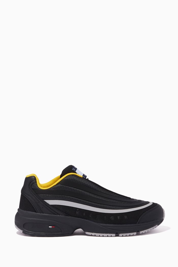 

Heritage Modern Sneakers in Recycled Textile, Black