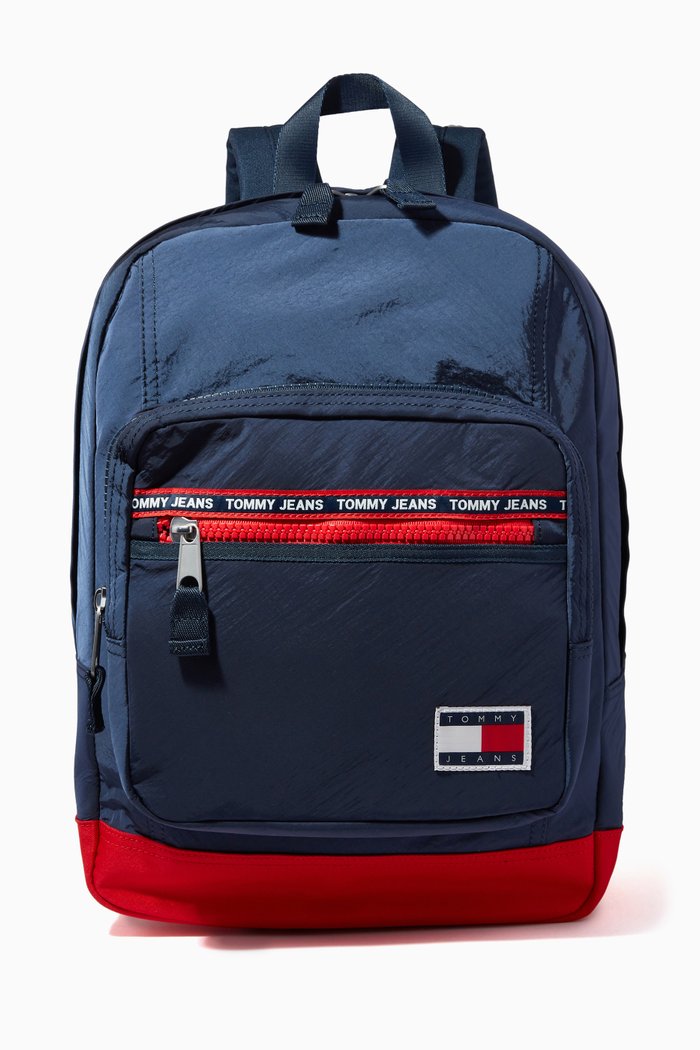 Camo Utility Backpack in Canvas, Blue