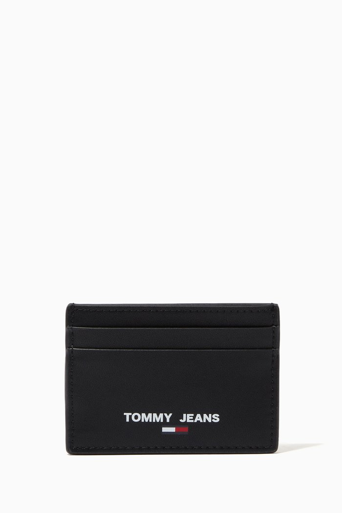 

Essential Card Holder in Sustainable Leather Blend, Black