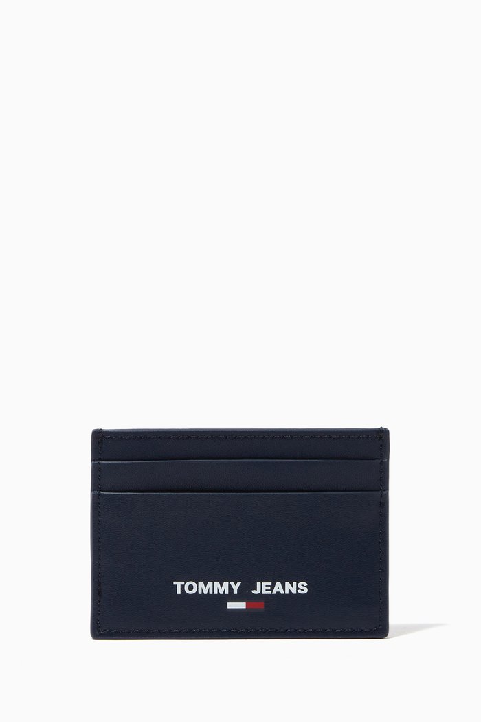 

Essential Card Holder in Sustainable Leather Blend, Blue