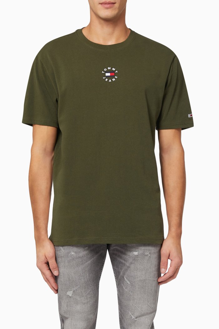 

Circle Logo T-shirt in Organic Cotton Jersey, Green