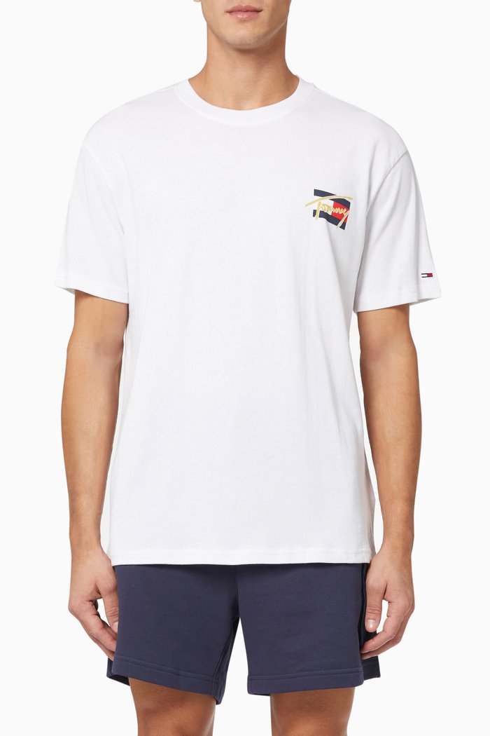

Vintage Circular Logo T-shirt in Organic Cotton Jersey, White