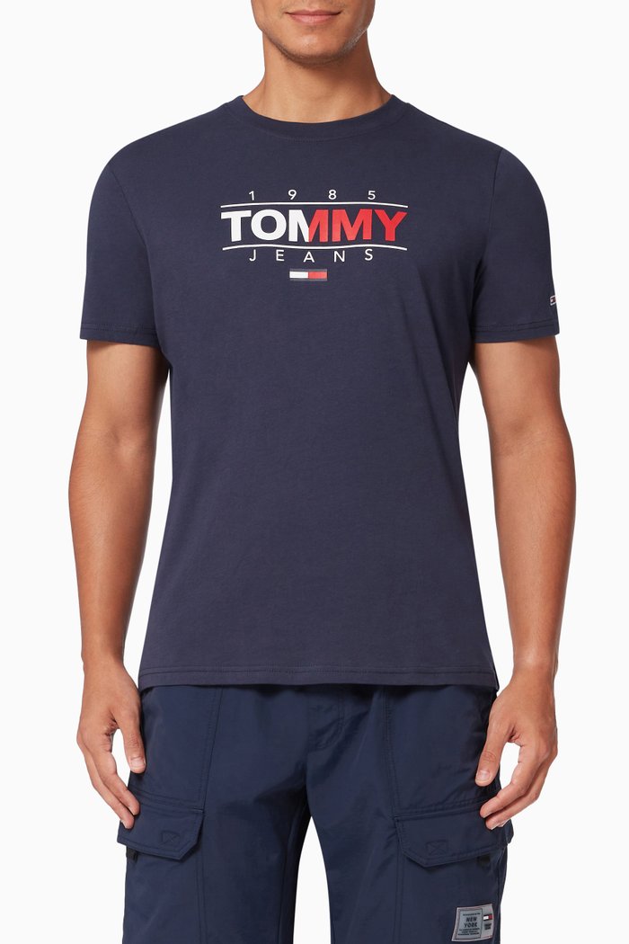 

Essential Graphic T-shirt in Cotton, Blue