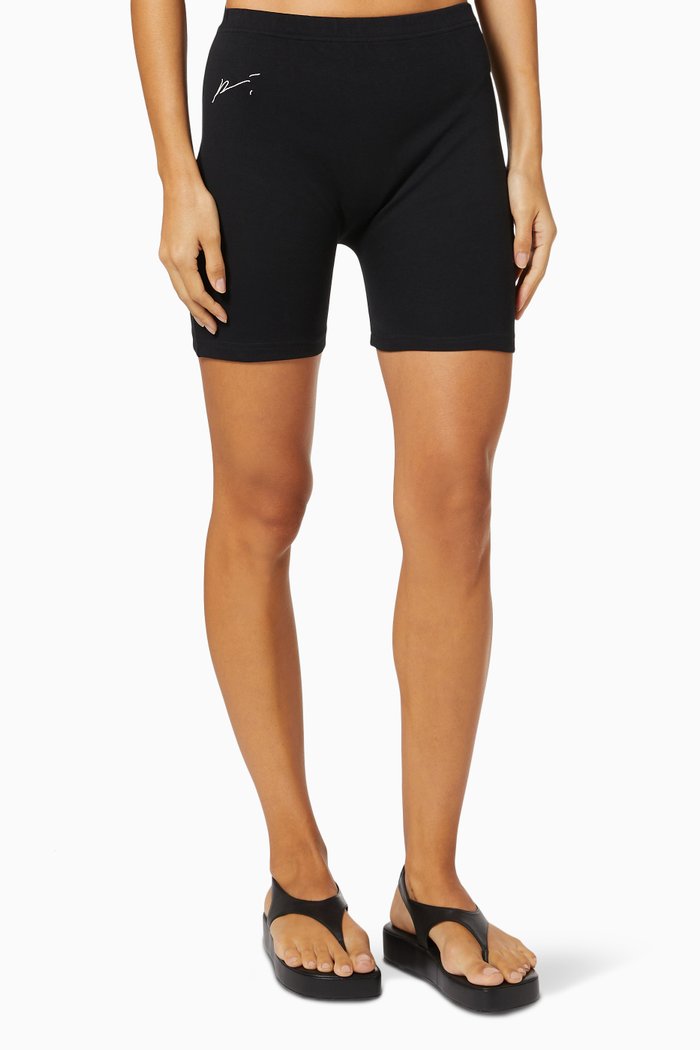 

Signature Cycling Shorts in Jersey, Black