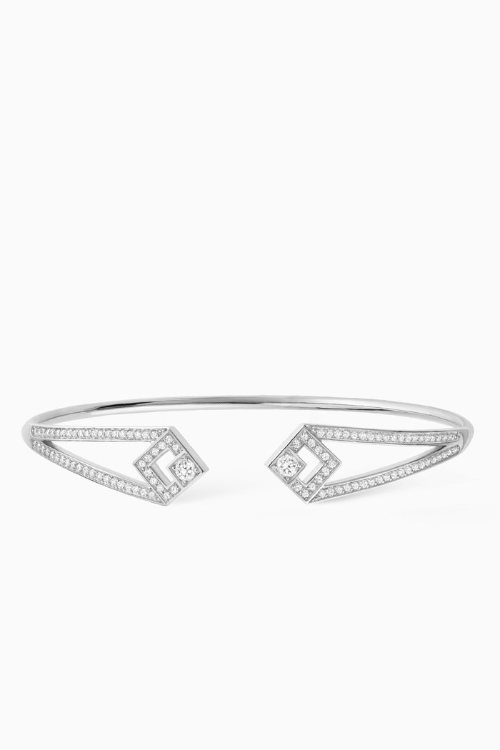 

Eclat Bracelet with Diamonds in 18kt White Gold