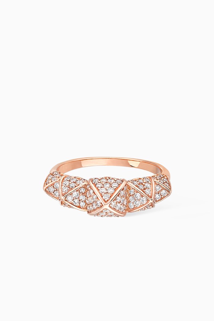 

Korlove Ring with Diamonds in 18kt Rose Gold