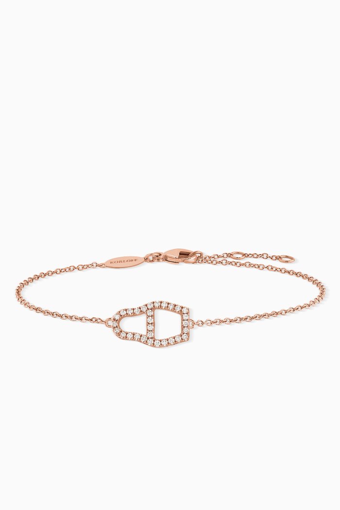

Jolie Poupée Bracelet with Diamonds in 18kt Rose Gold