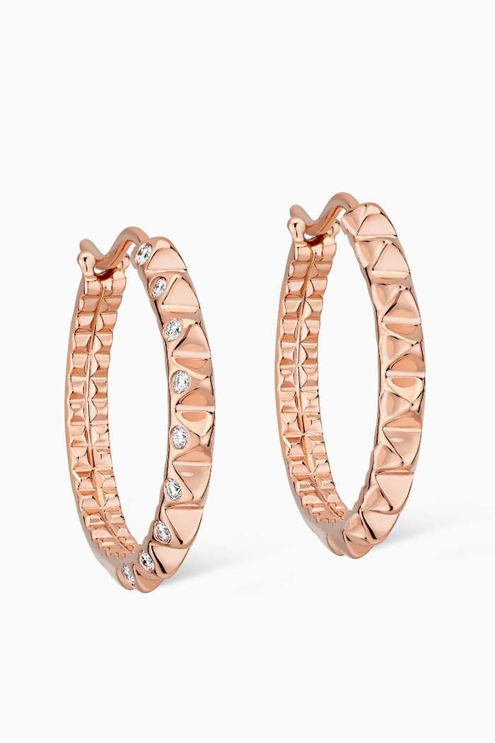 

Korlove Earrings with Diamonds in 18kt Rose Gold