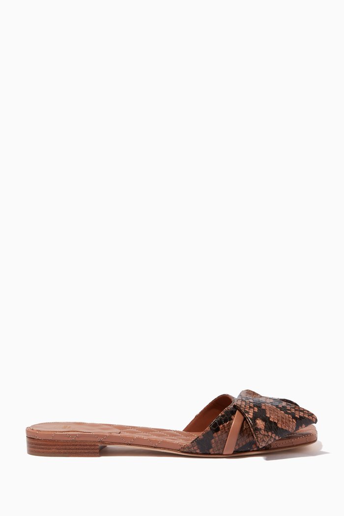 

Jana 10 Flats in Python Print Leather, Neutral