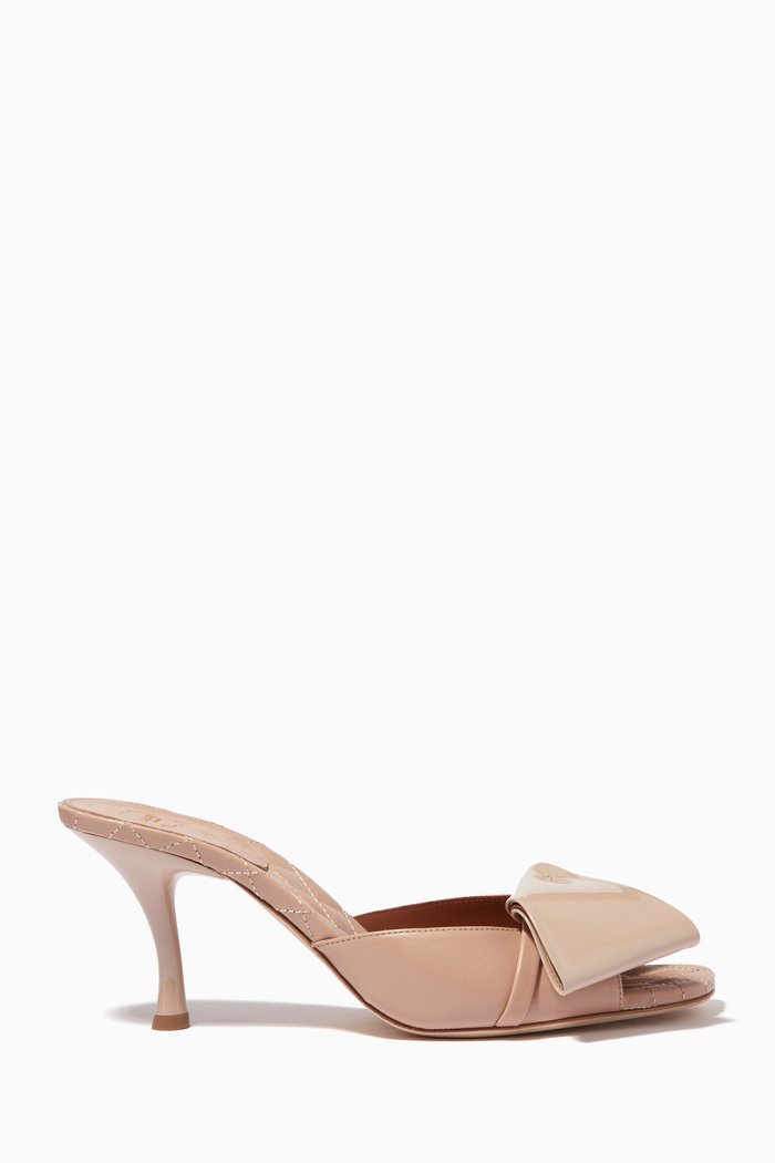 

Joe 70 Mules in Patent & Nappa Leather, Neutral