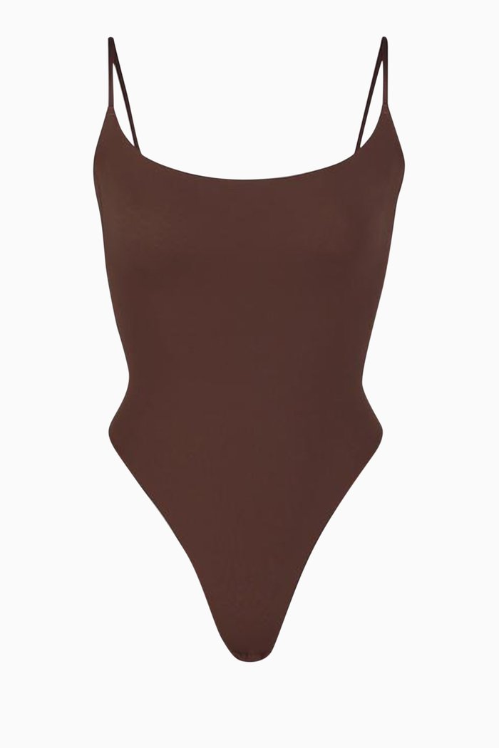 

Fits Everybody Cami Bodysuit, Brown