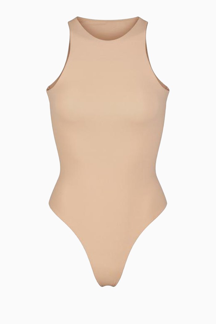 Fits Everybody High Neck Bodysuit, Grey