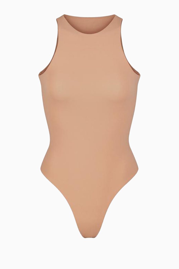 Fits Everybody High Neck Bodysuit, Yellow
