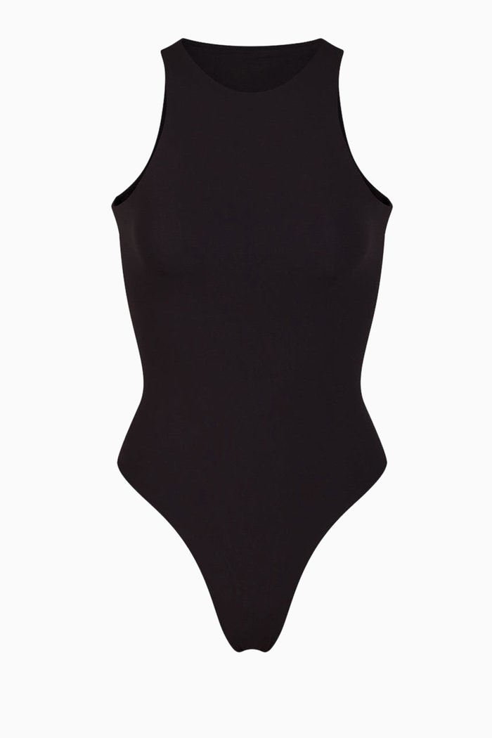 Fits Everybody High Neck Bodysuit, Black