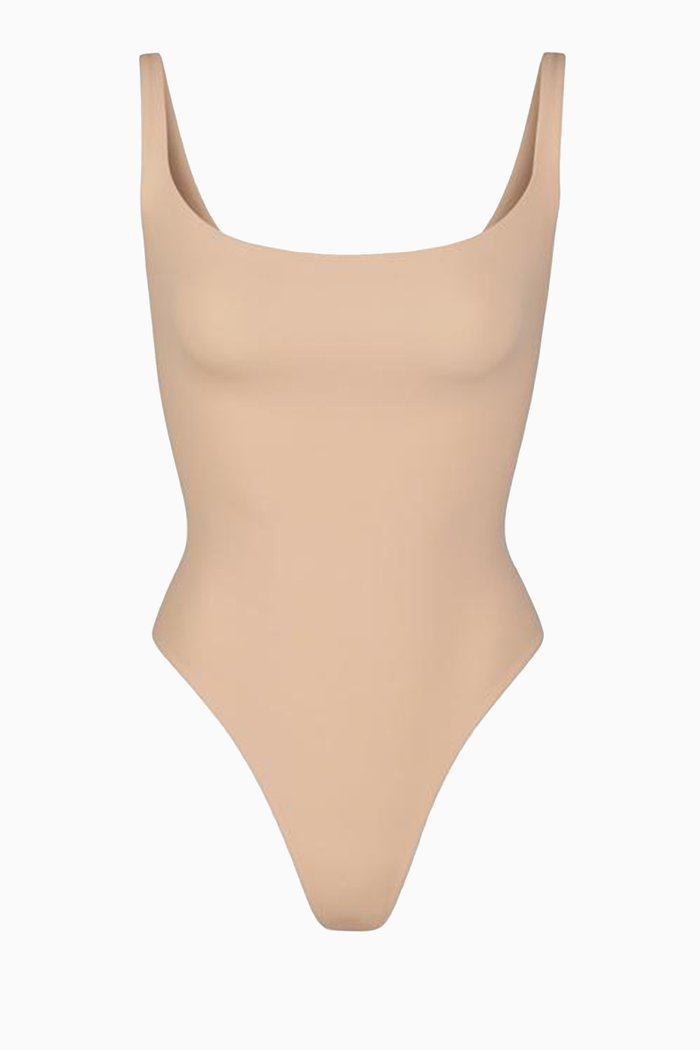 

Fits Everybody Square Neck Bodysuit, Grey