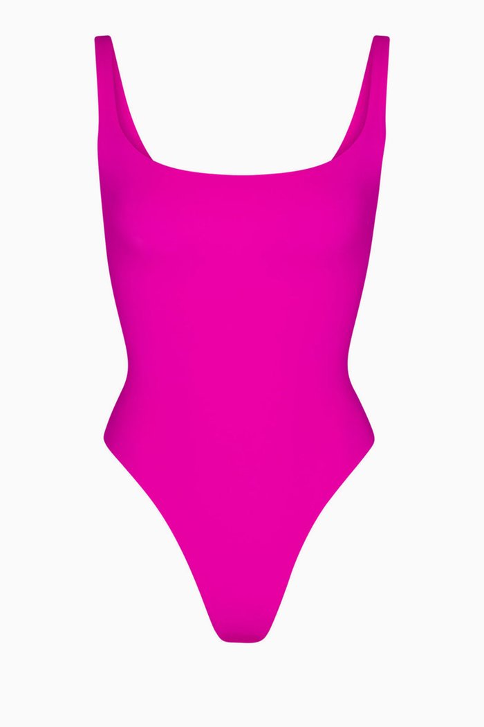 

Fits Everybody Square Neck Bodysuit, Pink