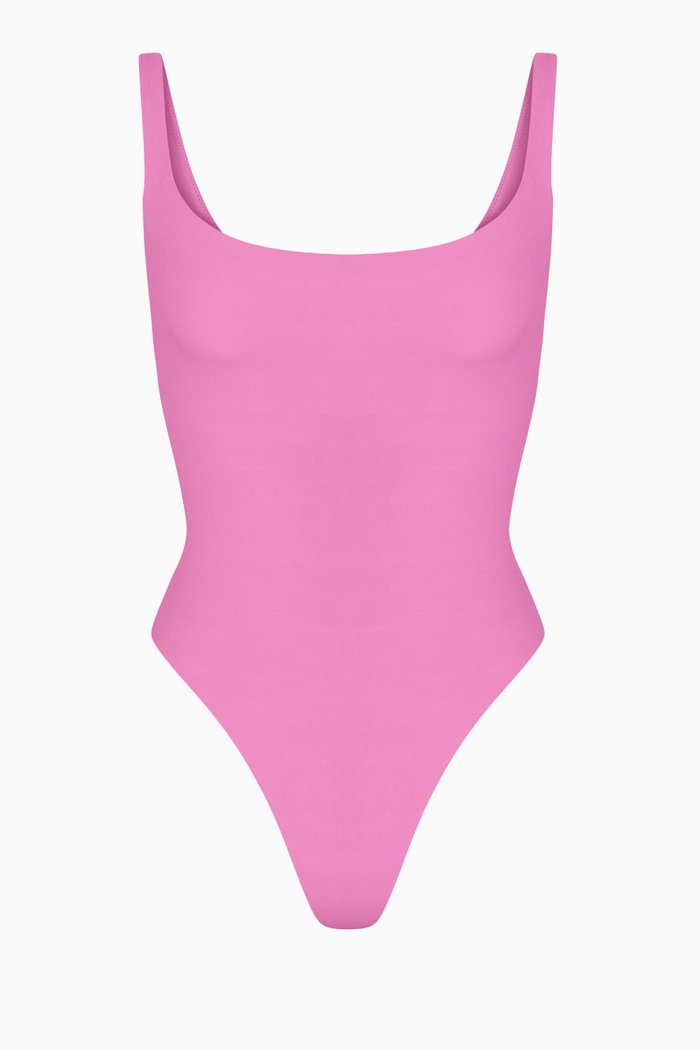 

Fits Everybody Square Neck Bodysuit, Pink