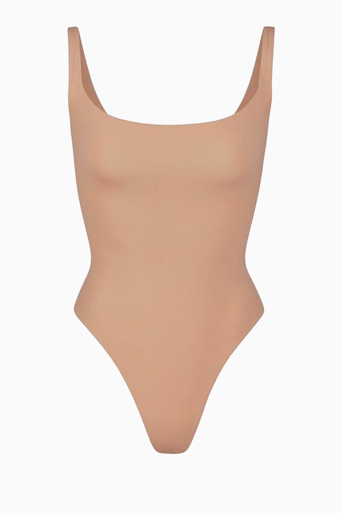Fits Everybody Square Neck Bodysuit, Yellow