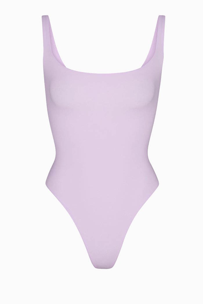 

Fits Everybody Square Neck Bodysuit, Purple
