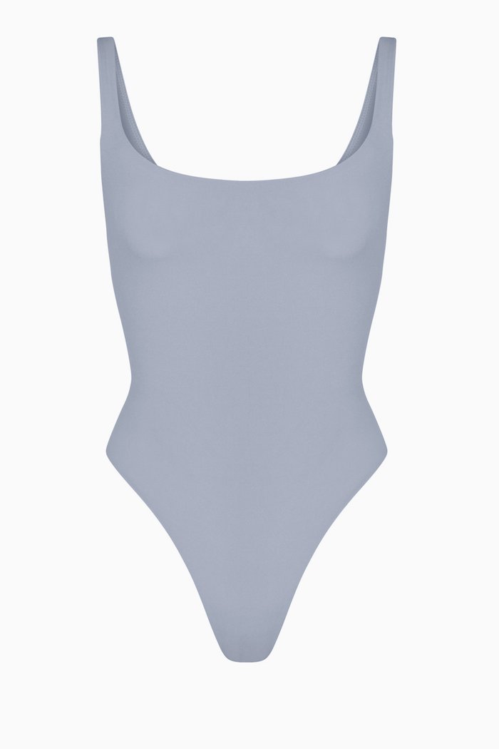 

Fits Everybody Square Neck Bodysuit, Grey