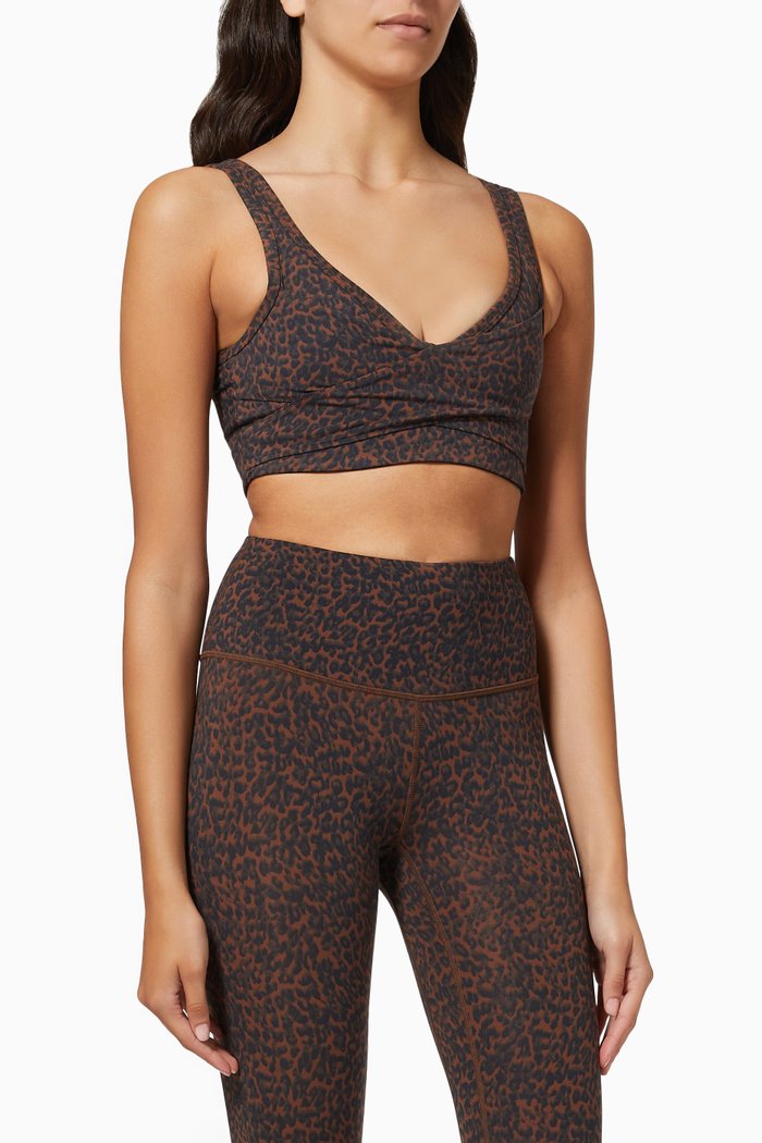 

Lets Move Kellam Bra in Recycled Polyester, Brown