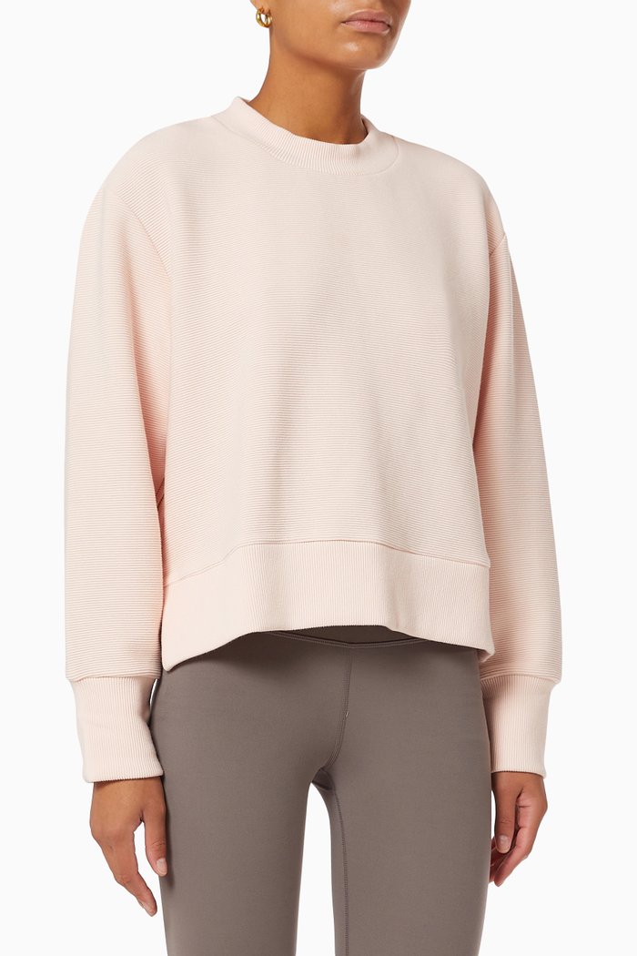 

Cleaon Sweatshirt in Cotton, Pink