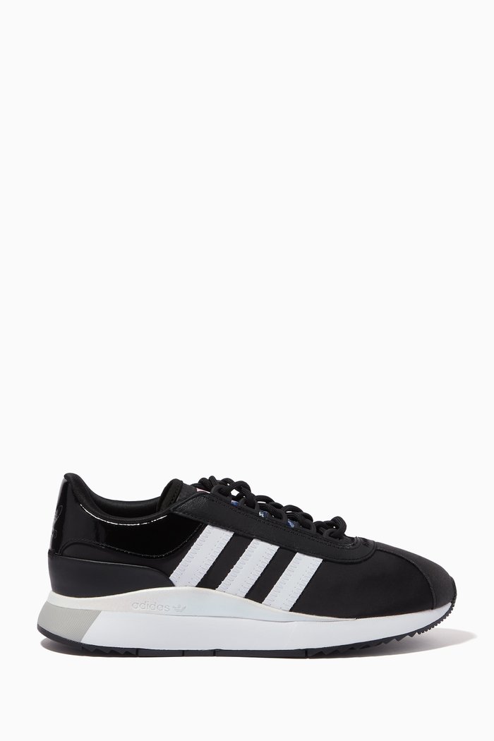 

SL Andridge Sneakers in Leather, Nylon & Suede, Black