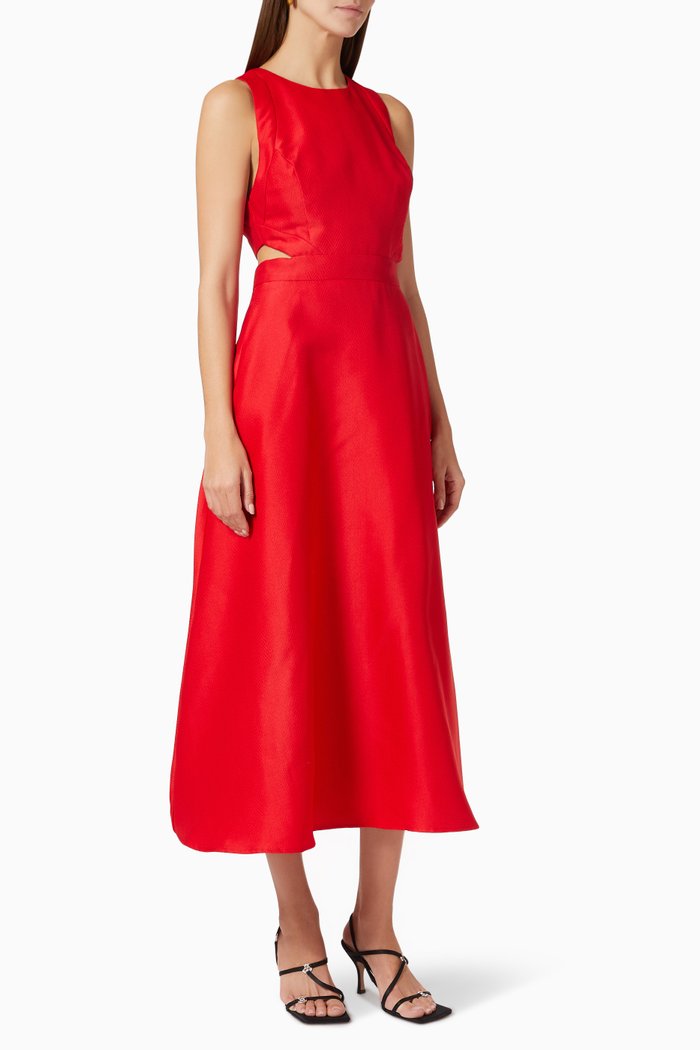 

The Raw Vision Maxi Dress, Red