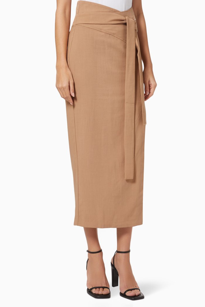The Set You Free Skirt, Neutral