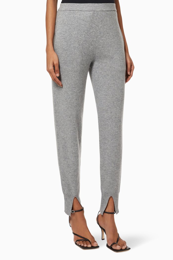 

Slit Joggers in Cashmere, Grey