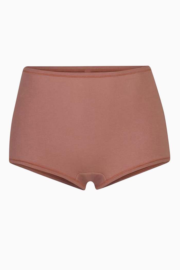 

Cotton Jersey Boy Short, Brown