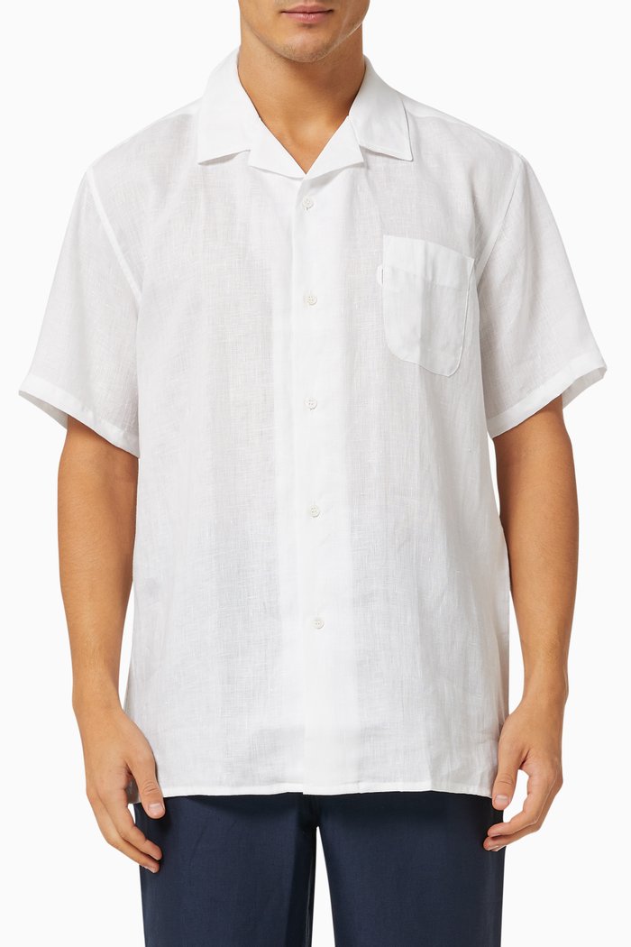 

Monaco Shirt in Linen, White