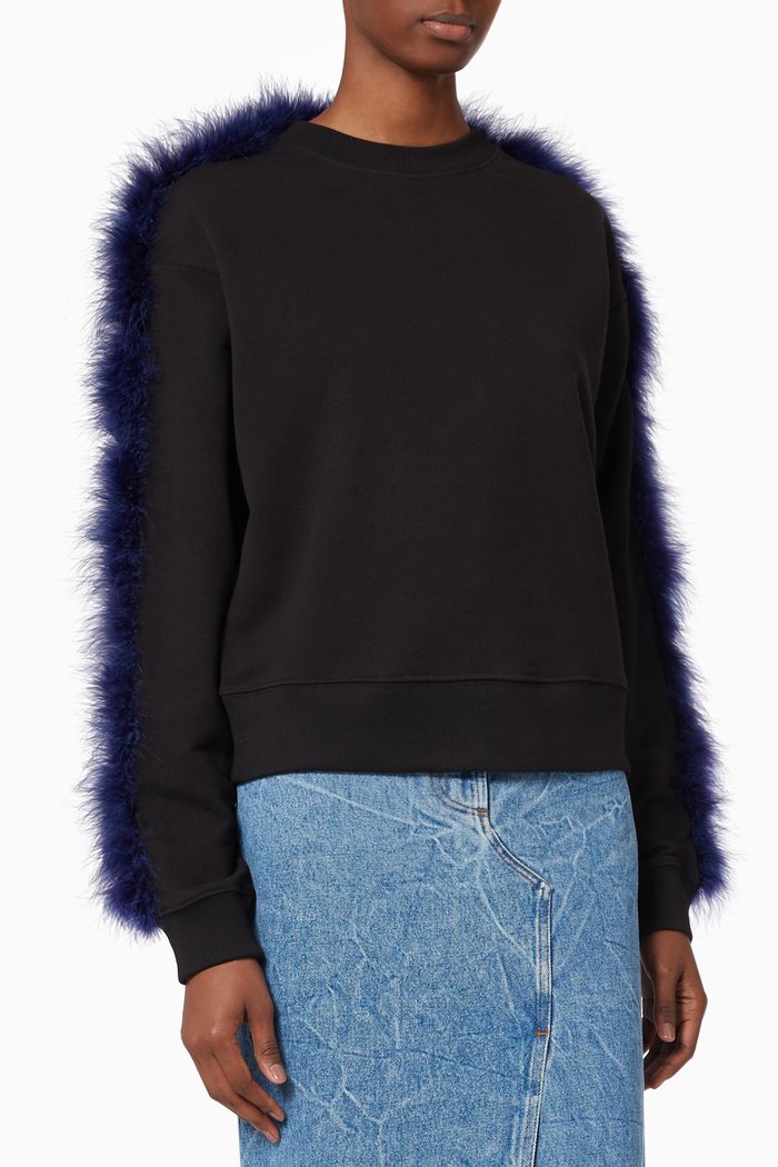 

Haffe Sweatshirt in Jersey, Black