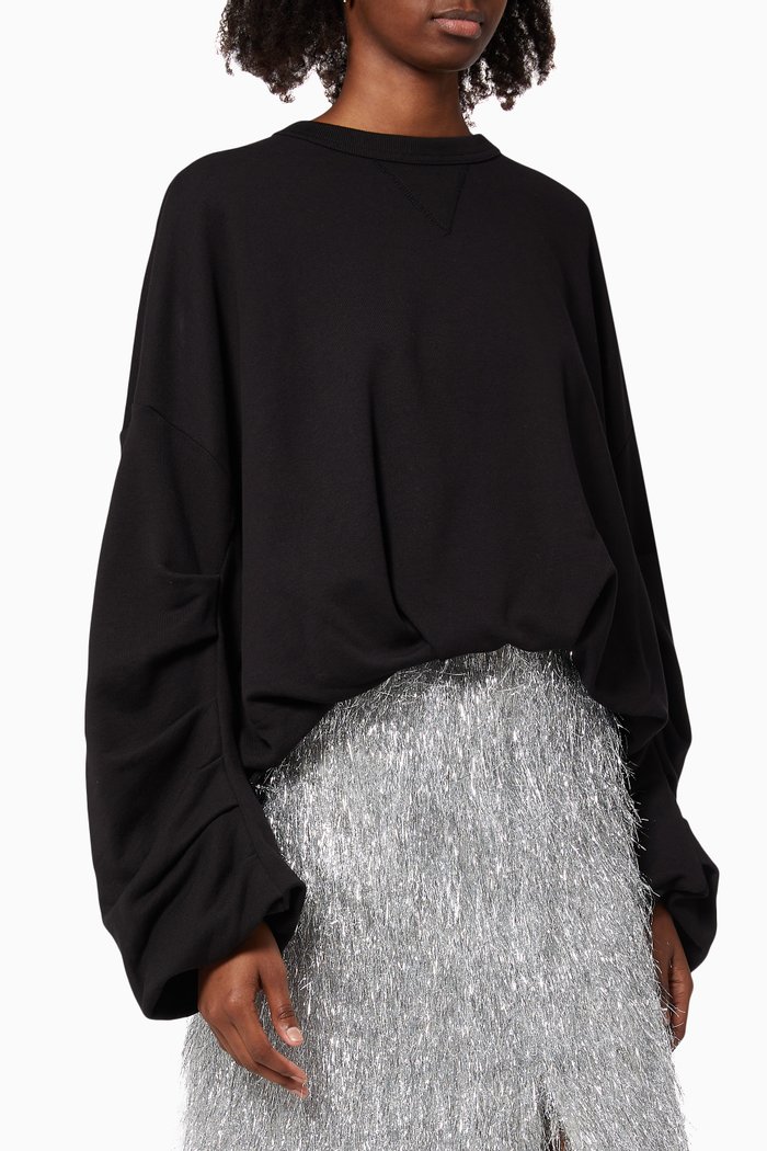 

Hannet Sweatshirt in Cotton Terry, Black