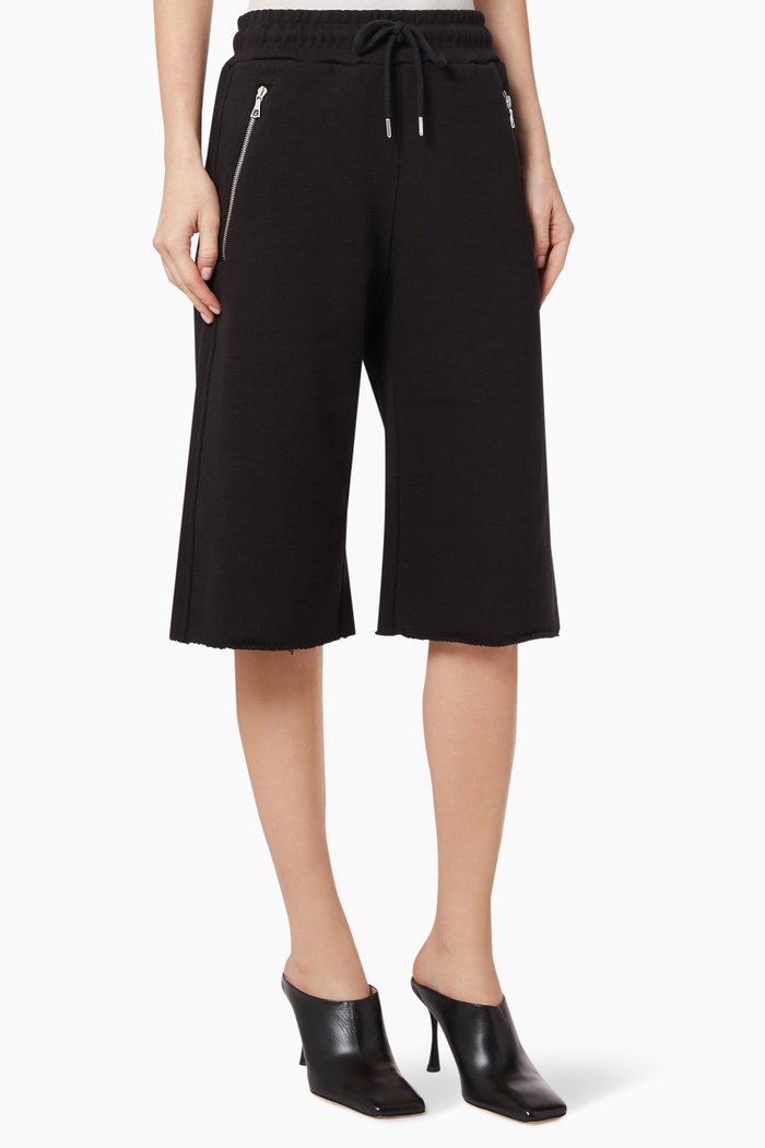 

Haskosi Shorts in Cotton Terry, Black