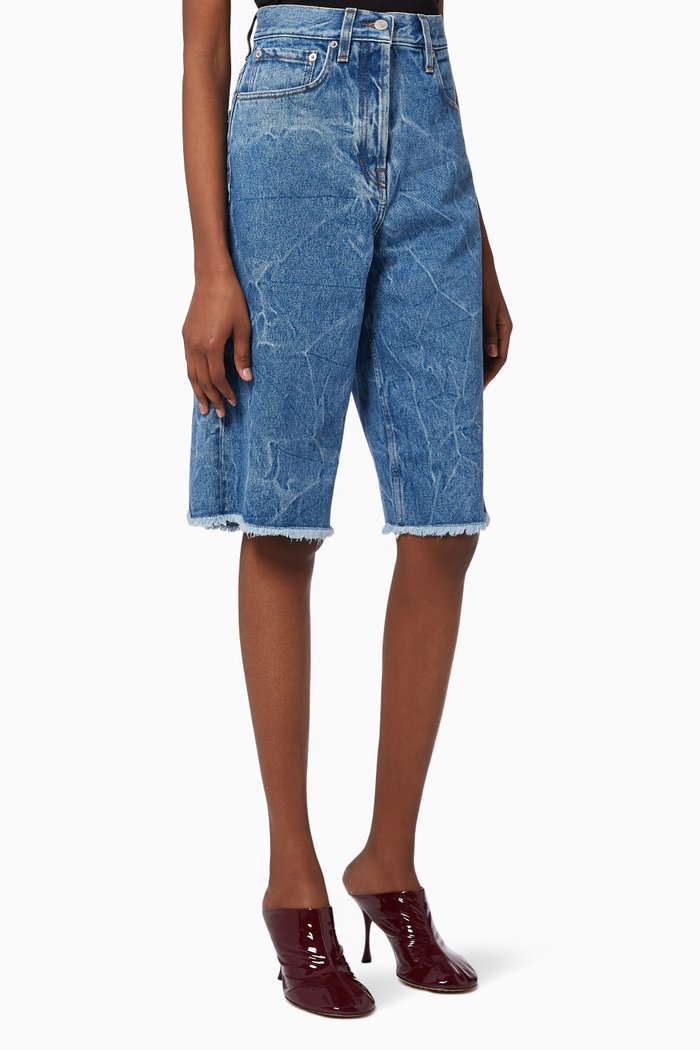 

Pinel Bermuda Shorts in Cotton Denim, Blue