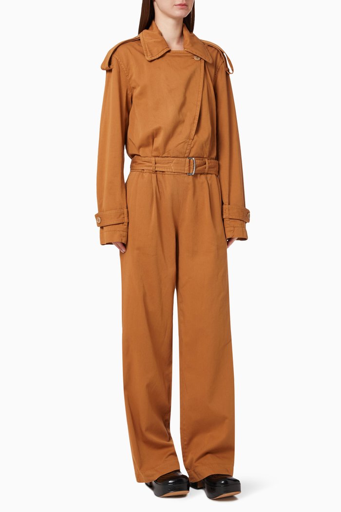

Pensa Jumpsuit in Twill, Brown