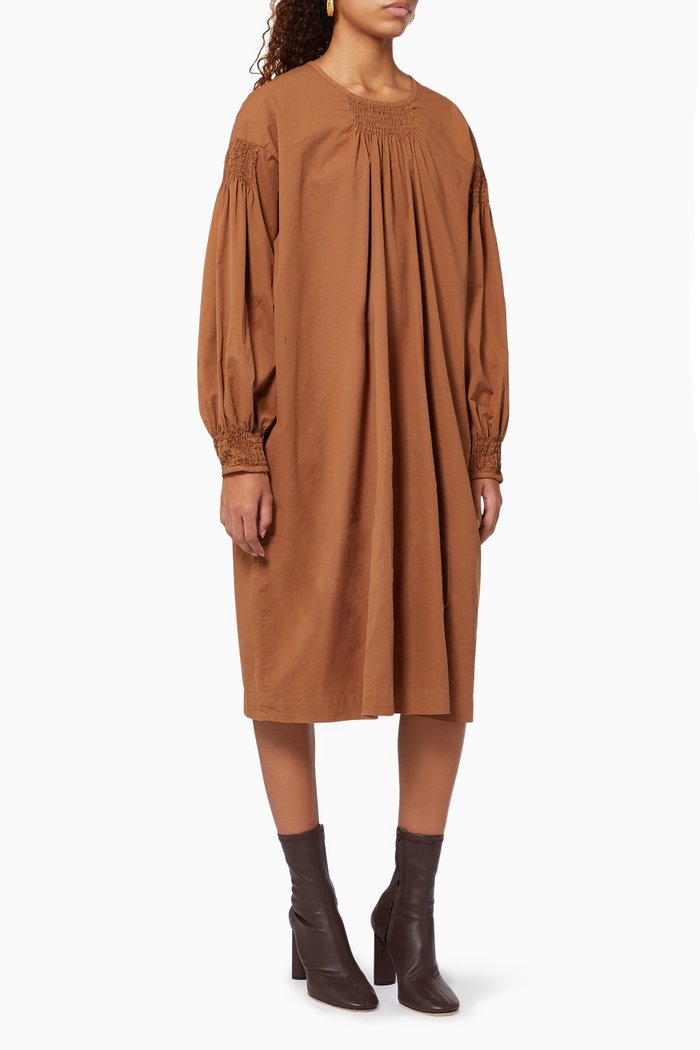 Darko Dress in Cotton Gabardine, Neutral