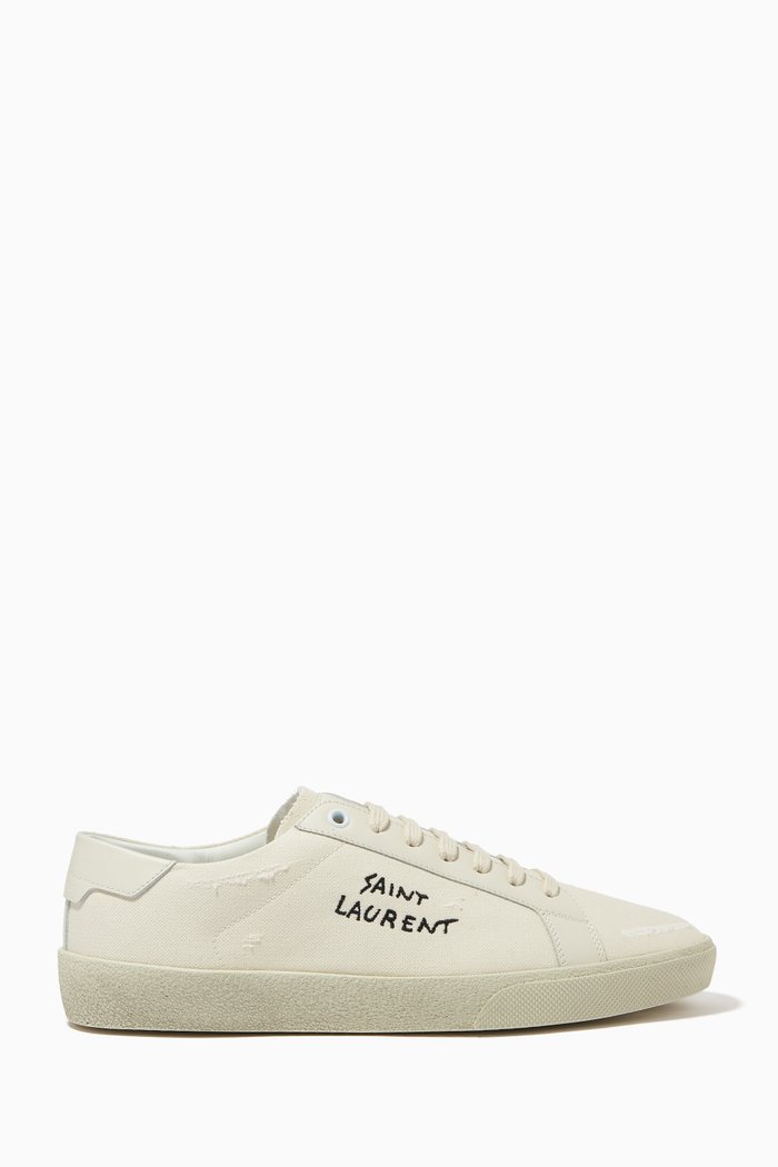 

Court Classic SL/06 Sneakers in Canvas & Leather, White